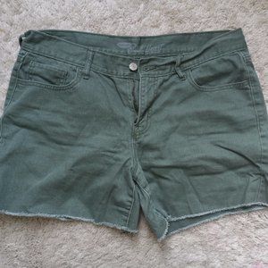 Old Navy Sweet Heart Olive Green Shorts